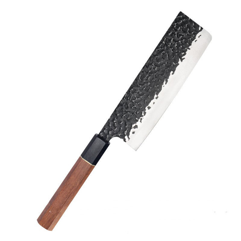 Forged Hammer Pattern Octagonal Handle Multi-purpose Knife For Cooking