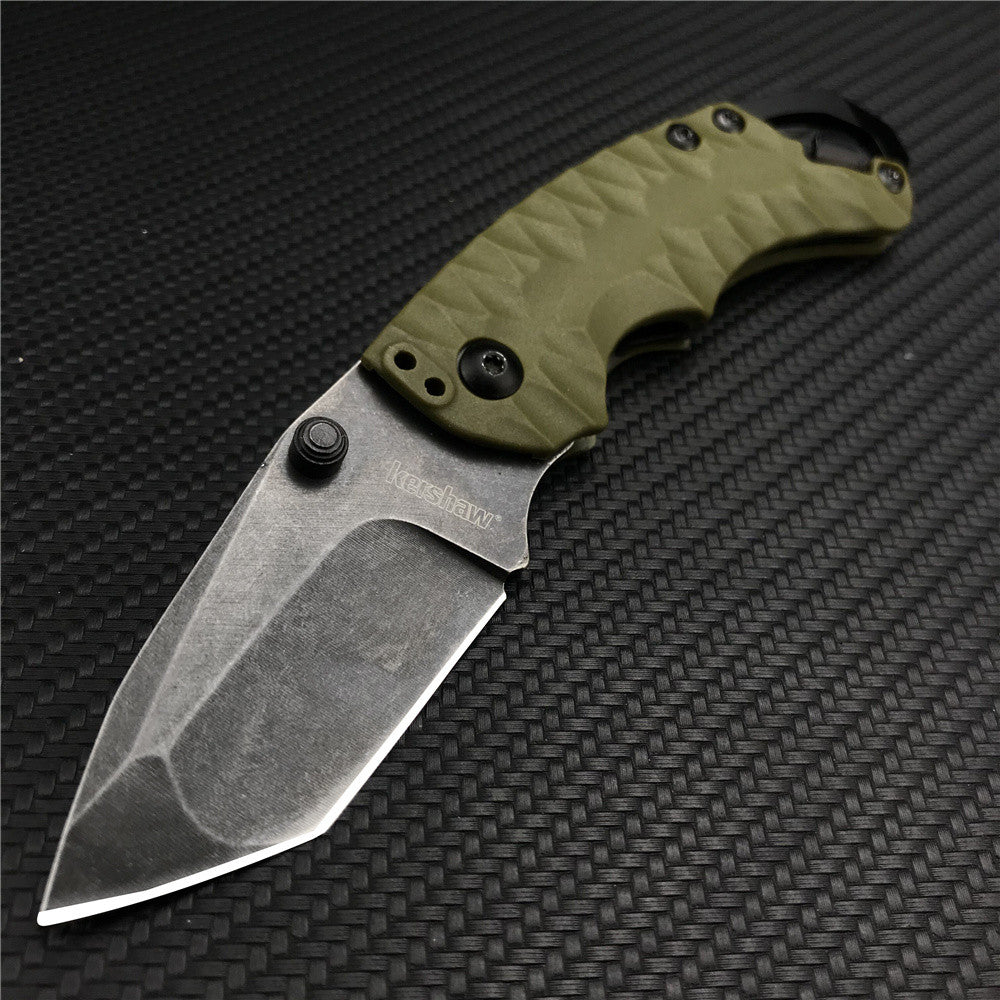 Outdoor Wilderness Survival Self-defense Camping Knife Portable Folding