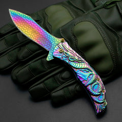 Stainless Steel Folding Outdoor Fruit Knife Travel