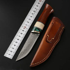 Damascus Sharp Durable Outdoor Self-defense Handle Meat Knife