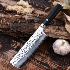 Damascus Chef Knife - Japanese Knife forged from Japanese VG10 Steel, 67-Layer Damascus