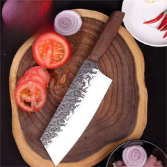 Handmade Damascus Cleaver chopper butcher knife Chef knife Kitchen knife fixed blade