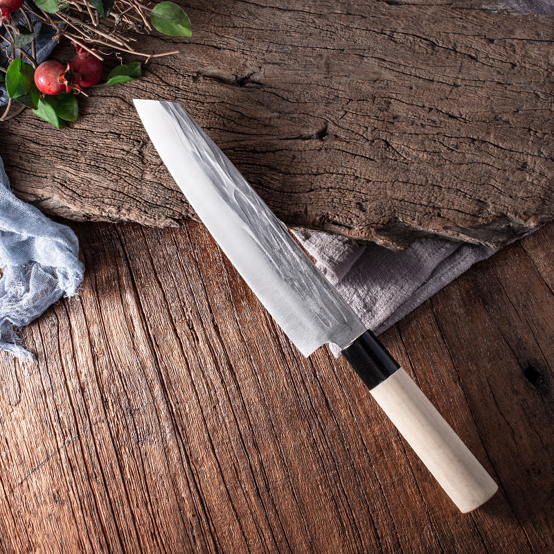 High Carbon Steel Longquan Cutting Meat Sliced Small Vegetables Cooking Yusheng Knife