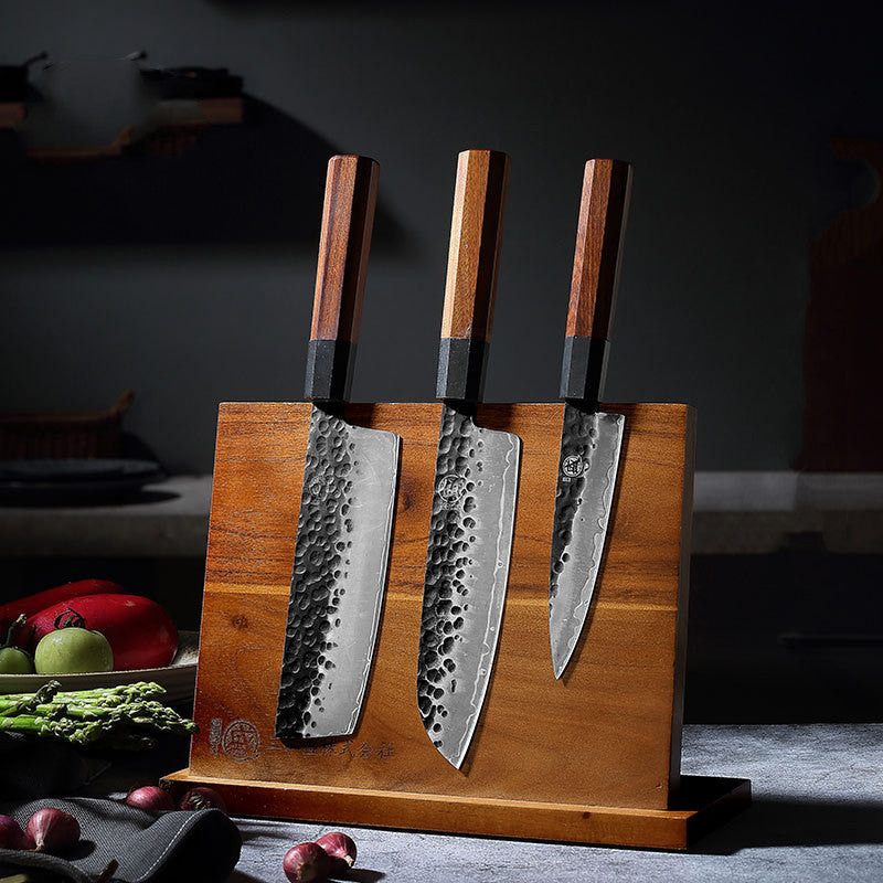 Magnetic Knife Holder Solid Wood Multifunctional Creative Magnetic Knife Holder