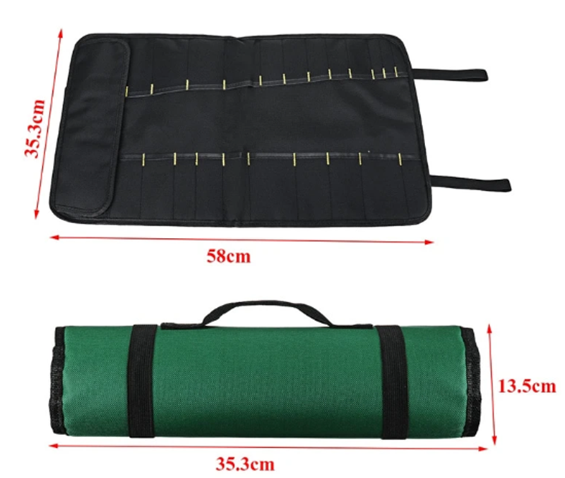 Multifunctional portable reel chef knife storage bag