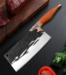 Kitchen Knife, High Carbon Steel , Chef Knife, Forged, Vegetable Cooking, Cleaver Cutting, Slicer Meat Knife Tool