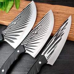 Oblique Hammer Pattern Hand-forged Household Meat Cutting Dual-purpose Kitchen Knife