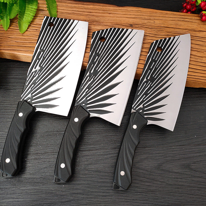 Oblique Hammer Pattern Hand-forged Household Meat Cutting Dual-purpose Kitchen Knife