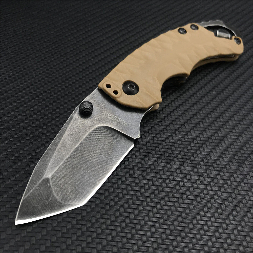 Outdoor Wilderness Survival Self-defense Camping Knife Portable Folding