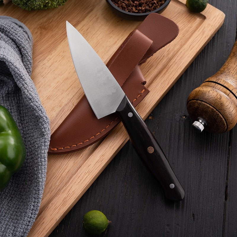 Outdoor 4-inch Chef's Versatile Fruit Cutting Carving Knife