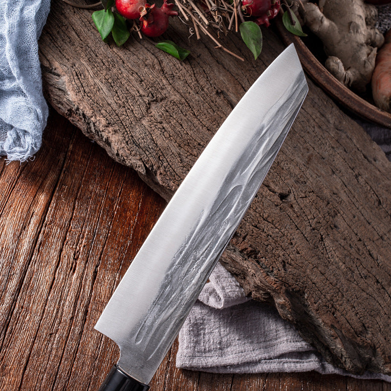 High Carbon Steel Longquan Cutting Meat Sliced Small Vegetables Cooking Yusheng Knife